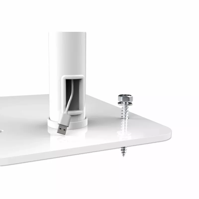 Manhattan Floor Stand (Anti theft) for Tablet and iPad, Universal, 360° Rotation, Tilt +20° to -110°, White, Lockable, Tablets 7.9 inch to 11 inch, Height adjustable 790 to 1190mm,Extendable clamps: height 200 to 246mm/width 129 to 181mm,Can be bolted to floor (parts incl)