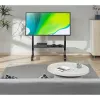 Floor stand TECHLY 366983 for 45–90 inch TVs, black, steel, height 1026–1126 mm, max VESA 800x400, load 60 kg