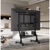 Floor stand TECHLY 366983 for 45–90 inch TVs, black, steel, height 1026–1126 mm, max VESA 800x400, load 60 kg