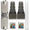 RJ45 toolless plug QOLTEC 54540 CAT6 STP for shielded Ethernet cables