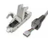 RJ45 toolless plug QOLTEC 54540 CAT6 STP for shielded Ethernet cables