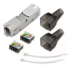 RJ45 toolless plug QOLTEC 54540 CAT6 STP for shielded Ethernet cables