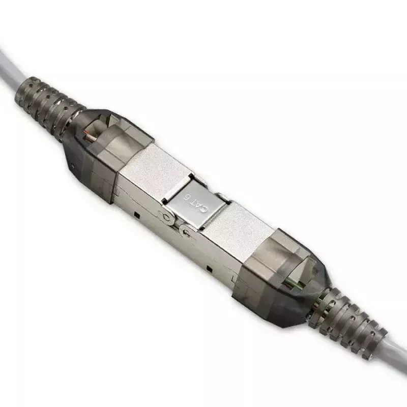 RJ45 toolless plug QOLTEC 54540 CAT6 STP for shielded Ethernet cables