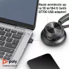 HP Poly Voyager 4320 USB-C Headset +BT700 dongle, Wireless, Office/Call center, Headset, Black