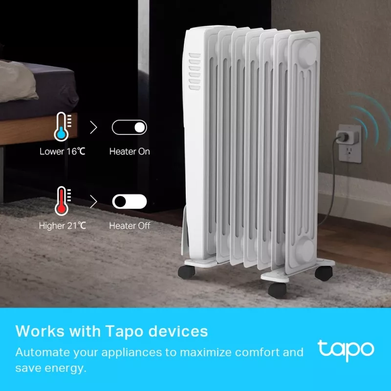 TP-Link Tapo Smart Temperature & Humidity Monitor, Indoor, Temperature & humidity sensor, Freestanding, Wireless, -20 - 60 °C, 0 - 99%