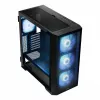 PC case MODECOM Horizon ARGB FLOW MIDI Black — E-ATX support, tempered glass, ARGB, USB-C, max GPU 400 mm