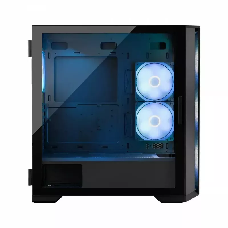 PC case MODECOM Horizon ARGB FLOW MIDI Black — E-ATX support, tempered glass, ARGB, USB-C, max GPU 400 mm