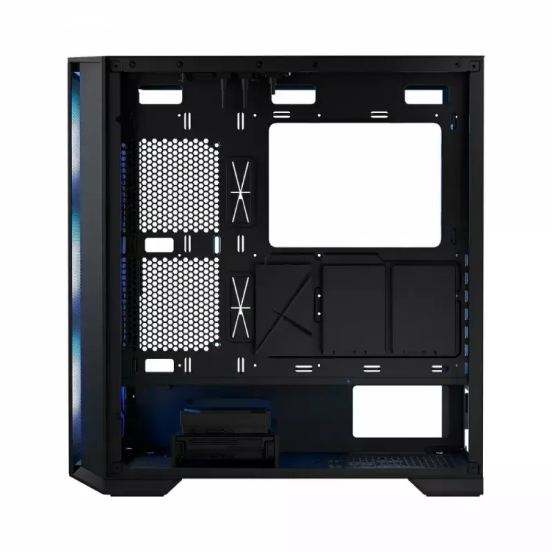 PC case MODECOM Horizon ARGB FLOW MIDI Black — E-ATX support, tempered glass, ARGB, USB-C, max GPU 400 mm