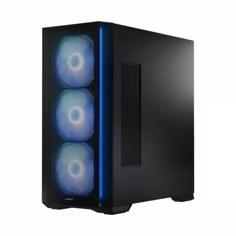 PC case MODECOM Horizon ARGB FLOW MIDI Black — E-ATX support, tempered glass, ARGB, USB-C, max GPU 400 mm