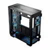 PC case MODECOM Horizon ARGB FLOW MIDI Black — E-ATX support, tempered glass, ARGB, USB-C, max GPU 400 mm