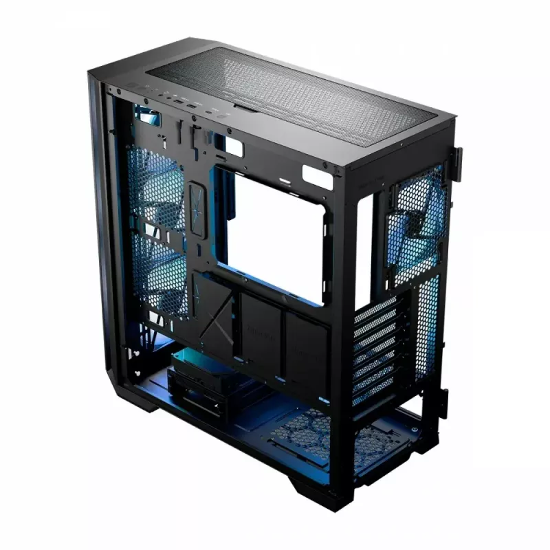 PC case MODECOM Horizon ARGB FLOW MIDI Black — E-ATX support, tempered glass, ARGB, USB-C, max GPU 400 mm
