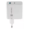NATEC AC wired mobile device charger NUC-2142, USB-C PD 3.0 + USB-A, 5–20V up to 3A, 45 W, white