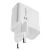 NATEC AC wired mobile device charger NUC-2142, USB-C PD 3.0 + USB-A, 5–20V up to 3A, 45 W, white