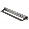 DIGITUS Modular Patch Panel, shielded 24-port, Blank, 1U, Rack Mount, color black transparent label fields