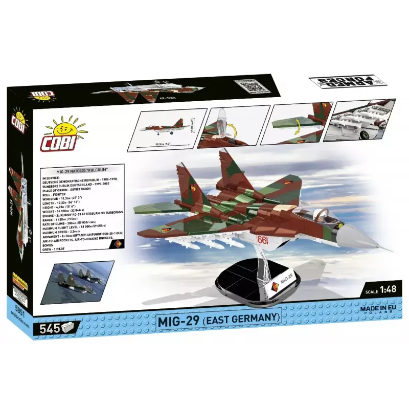 Construction toy Cobi MiG-29 East Germany 5851 — 300 pieces set