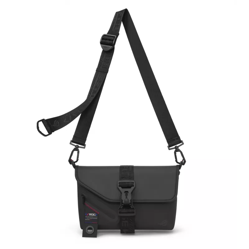 ASUS ROG SLASH Sling Bag 2.0 Polyester, Polyurethane (PU), Thermoplastic polyurethane (TPU) Black, Blue, Pink Unisex Shoulder bag