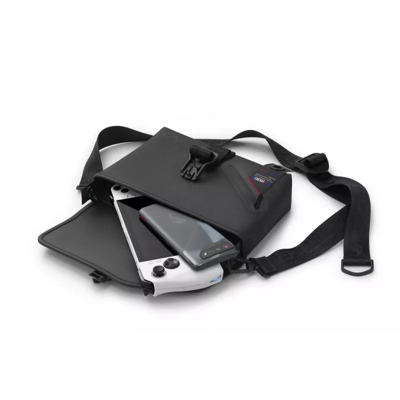 ASUS ROG SLASH Sling Bag 2.0 Polyester, Polyurethane (PU), Thermoplastic polyurethane (TPU) Black, Blue, Pink Unisex Shoulder bag