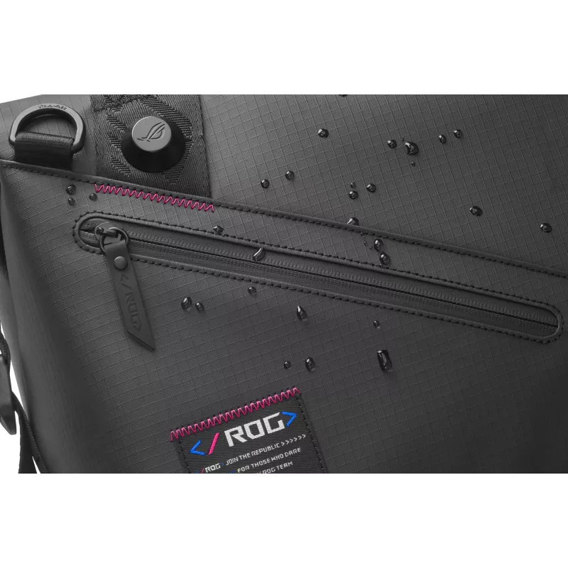 ASUS ROG SLASH Duffle Bag Polyester, Polyurethane (PU), Thermoplastic polyurethane (TPU) Black Man Handbag