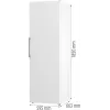 Gorenje Kylskåp R619EEW5 BK070B, 398 L, SN-N, 38 dB, E, White