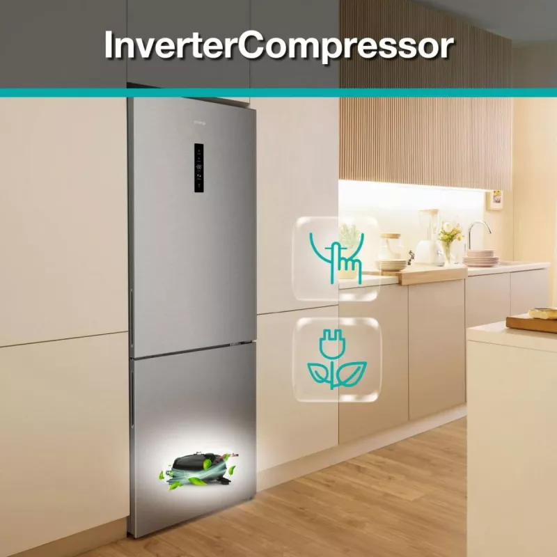 Gorenje NRK720CAXL4 Freestanding 495 L Stainless steel