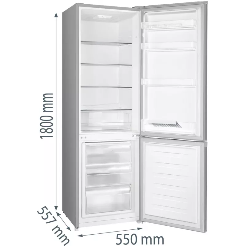 Gorenje HZS28862 RK4182PS4 RL_PRIL, 269 L, N-ST, 39 dB, 3.2 kg/24h, E, Grey
