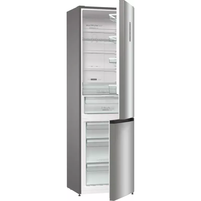 Gorenje NRK620CA2XL4 Freestanding Fridge-Freezer, Bottom Freezer, 331 L (235 L + 96 L), No Frost Plus, Energy class C, Grey