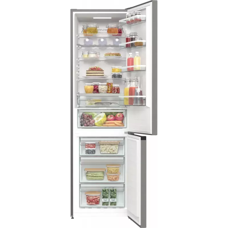 Gorenje NRK620CA2XL4 Freestanding Fridge-Freezer, Bottom Freezer, 331 L (235 L + 96 L), No Frost Plus, Energy class C, Grey