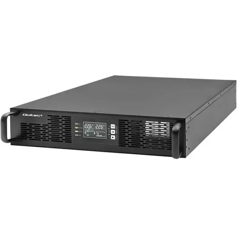 Rack UPS QOLTEC 52286 2 kVA (2000 W) Power Factor 1.0, rack-mountable