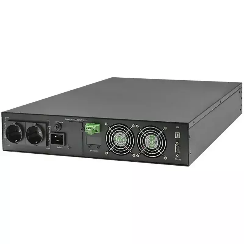 Rack UPS QOLTEC 52286 2 kVA (2000 W) Power Factor 1.0, rack-mountable