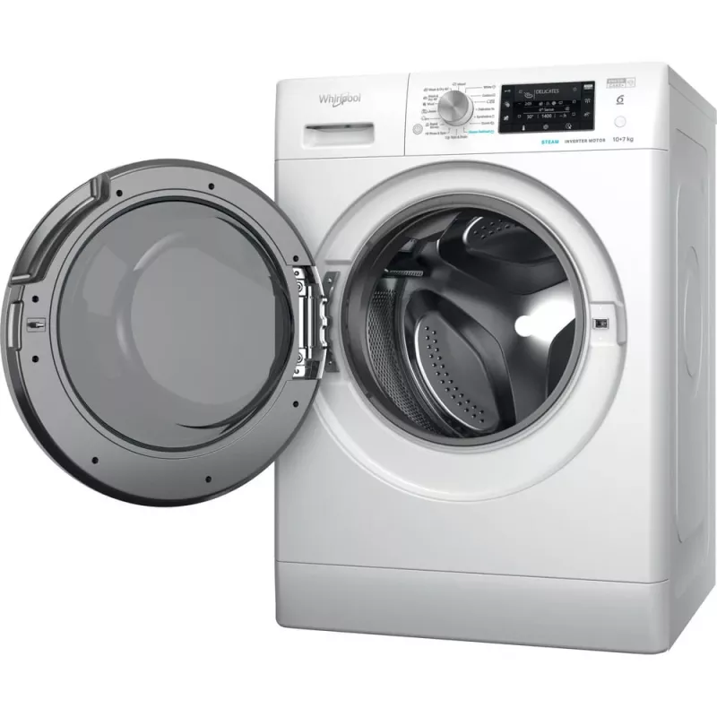 Whirlpool FFWDD 1076258 SV EE washer dryer Freestanding Front-load White
