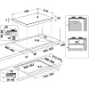 Whirlpool AKWL 728/NB Black Built-in 75 cm Gas 5 zone(s)