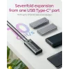 ICY BOX IB-HUB1457-C31 USB 3.2 Gen 1 (3.1 Gen 1) Type-C 10000 Mbit/s Blue, Grey