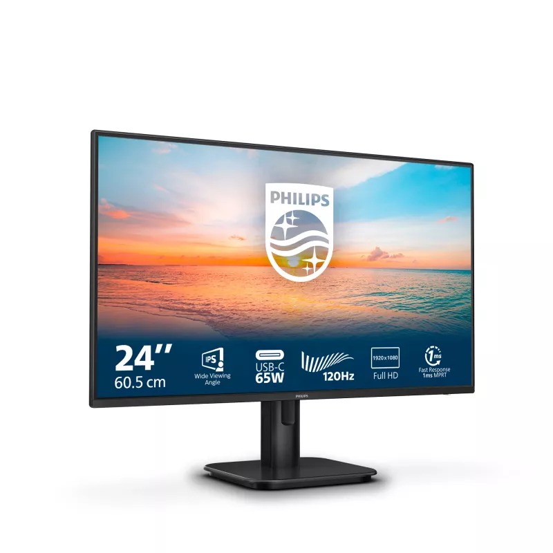 Philips 1000 series 24E1N1300A/00 computer monitor 60.5 cm (23.8 inch) 1920 x 1080 pixels Full HD LCD Black