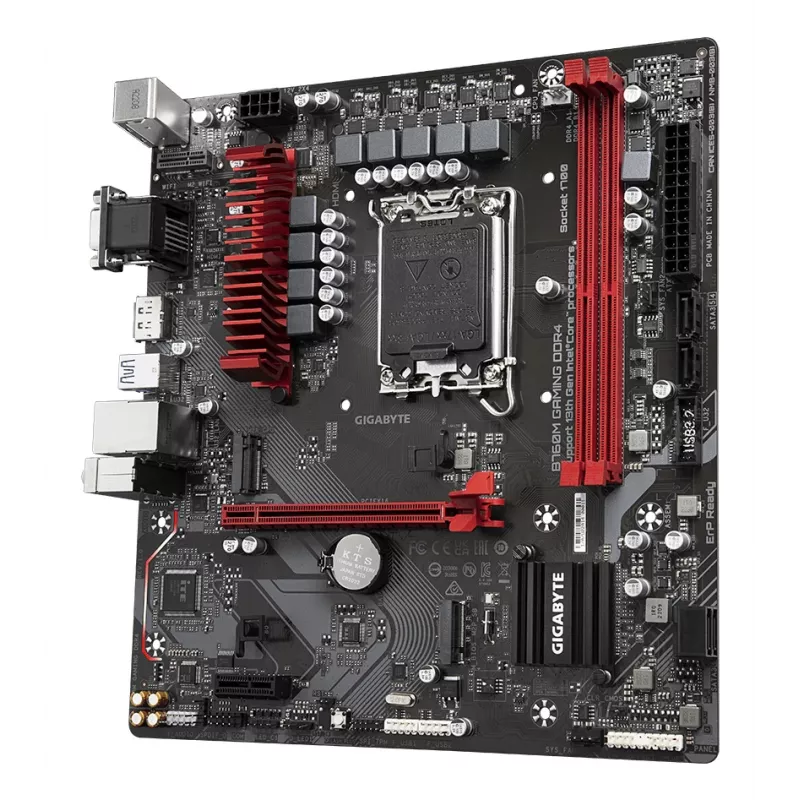 GIGABYTE B760M GAMING DDR4 Motherboard - Supports Intel Core 14th Gen CPUs, 6+2+1 Phases Digital VRM, up to 5333MHz DDR4 (OC), 2xPCIe 4.0 M.2, 2.5GbE LAN, USB 3.2 Gen1