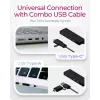 ICY BOX IB-HUB1424-C3 USB 3.2 Gen 1 (3.1 Gen 1) Type-A + Type-C 5000 Mbit/s Black