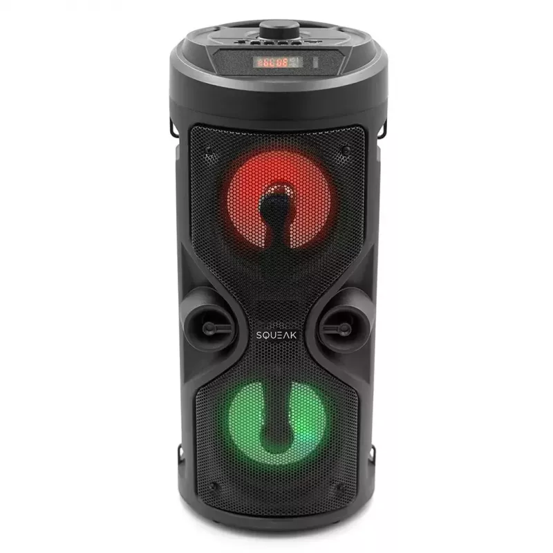 Portable stereo speaker SQUEAK SQ1004 Harmony BT 5.0, 40W RMS, Bluetooth 5.0, FM, LED, 8h battery, Black