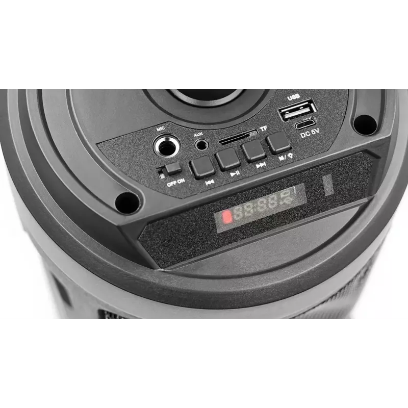 Portable stereo speaker SQUEAK SQ1004 Harmony BT 5.0, 40W RMS, Bluetooth 5.0, FM, LED, 8h battery, Black