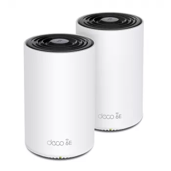 TP-Link AXE5400 Whole Home Mesh Wi-Fi 6E System(Tri-Band), White, Internal, Mesh system, 500 m², FCC: