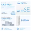 TP-Link AXE5400 Whole Home Mesh Wi-Fi 6E System(Tri-Band), White, Internal, Mesh system, 670 m², FCC: