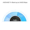 TP-Link AXE5400 Whole Home Mesh Wi-Fi 6E System(Tri-Band), White, Internal, Mesh system, 670 m², FCC: