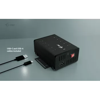 i-tec USB-C/USB-A Metal Charging + data HUB, 15W per port, 10x USB-C
