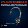 HP Poly Blackwire 3310 Monaural Microsoft Teams Certified USB-C Headset +USB-C/A Adapter