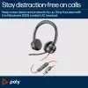 HP Poly Blackwire 8225 Stereo USB-C Headset +USB-C/A Adapter