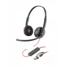 HP Poly Blackwire 3225 Stereo USB-C Headset +3.5mm Plug +USB-C/A Adapter