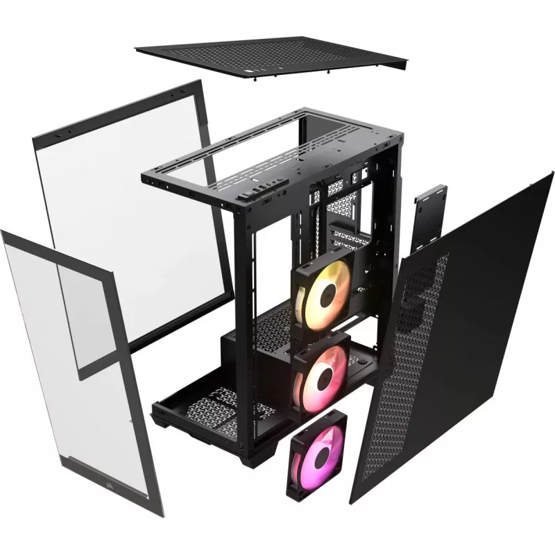 CORSAIR Pc Case - Icue Link 3500x RGB Mid-tower