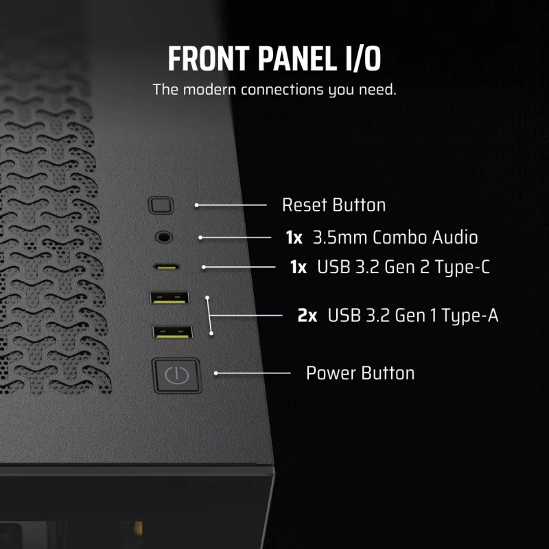CORSAIR Pc Case - Icue Link 3500x RGB Mid-tower