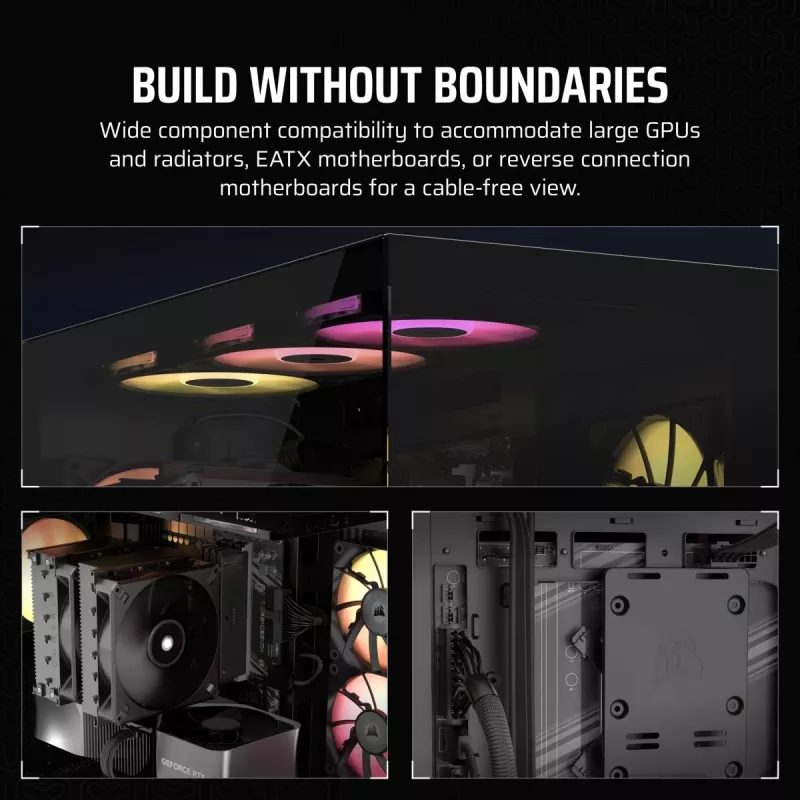 CORSAIR Pc Case - Icue Link 3500x RGB Mid-tower