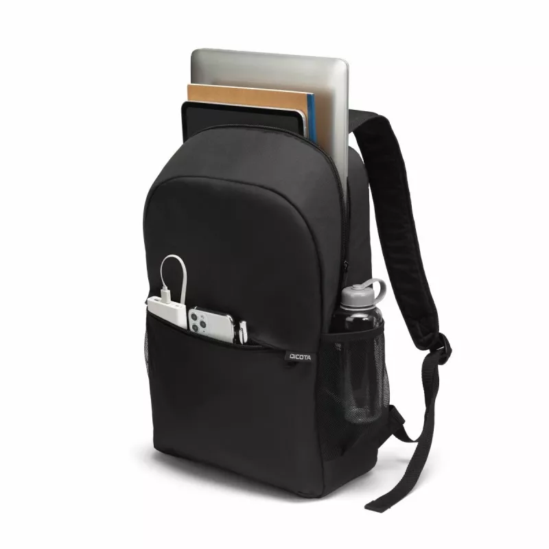 DICOTA Backpack One - 13-16in Notebook Backpack - Black / 300d Recycled Pet Polyester