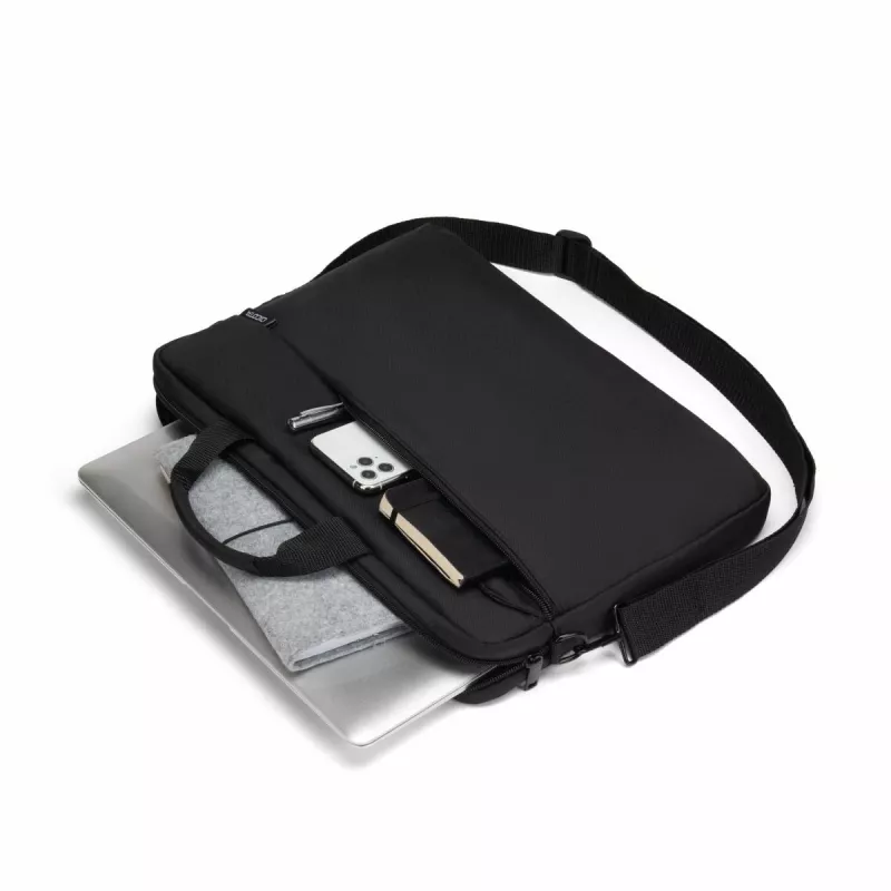 DICOTA Slim Case One - 14-16in Notebook Case - Black / 300d Recycled Pet Polyester