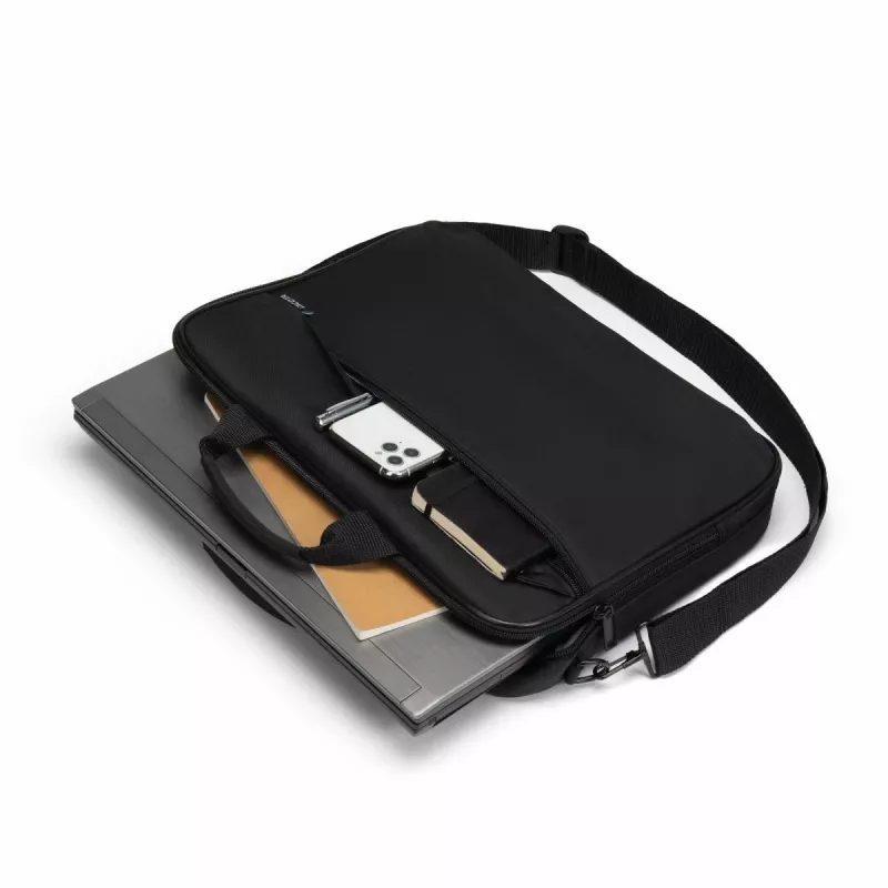 DICOTA Top Traveller One - 15-1713n Notebook Bag - Black / 300d Recycled Pet Polyester